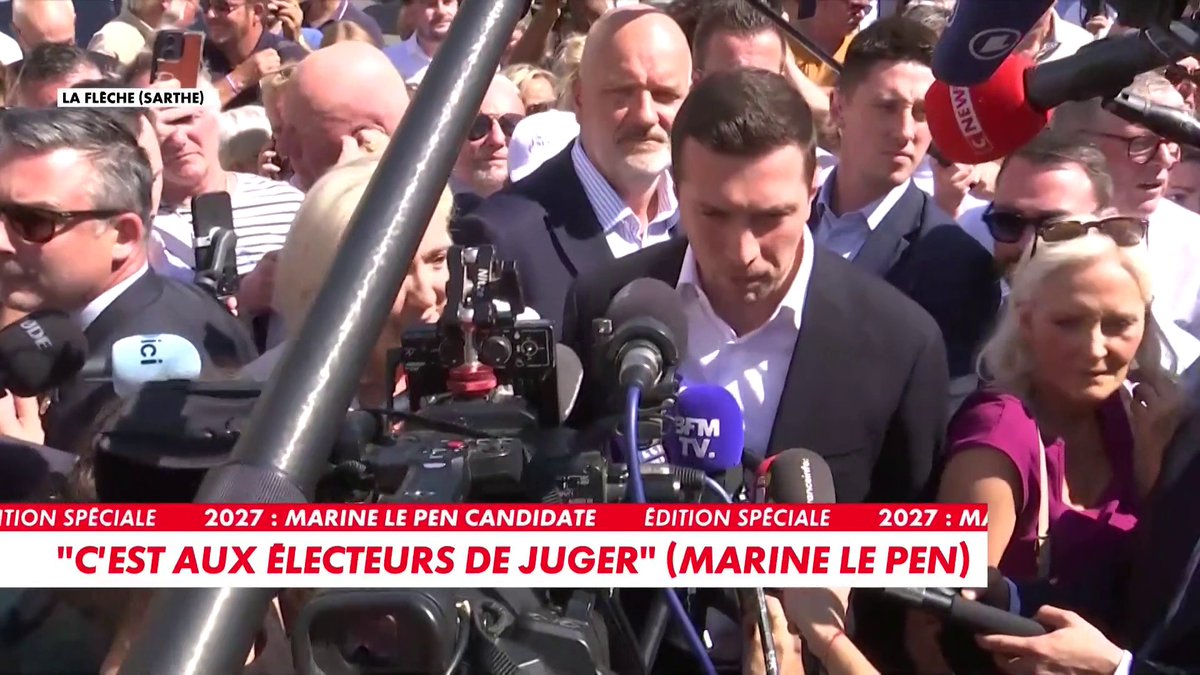 Jordan Bardella : «Ce n'est ni un soulagement, ni de la déception. Je me réjouis du fait que Marine puisse porter nos couleurs» Toute l'info est à retrouver sur