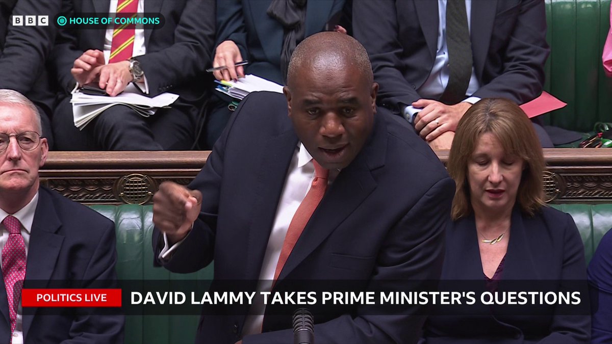 James Cleverly asks if David Lammy will apologise to the country for his abject failure for keeping prisoners in prison Lammy says the Tories had 14 long years in power, when they wrecked neighbourhood policing and prisons were at bursting point #PMQs