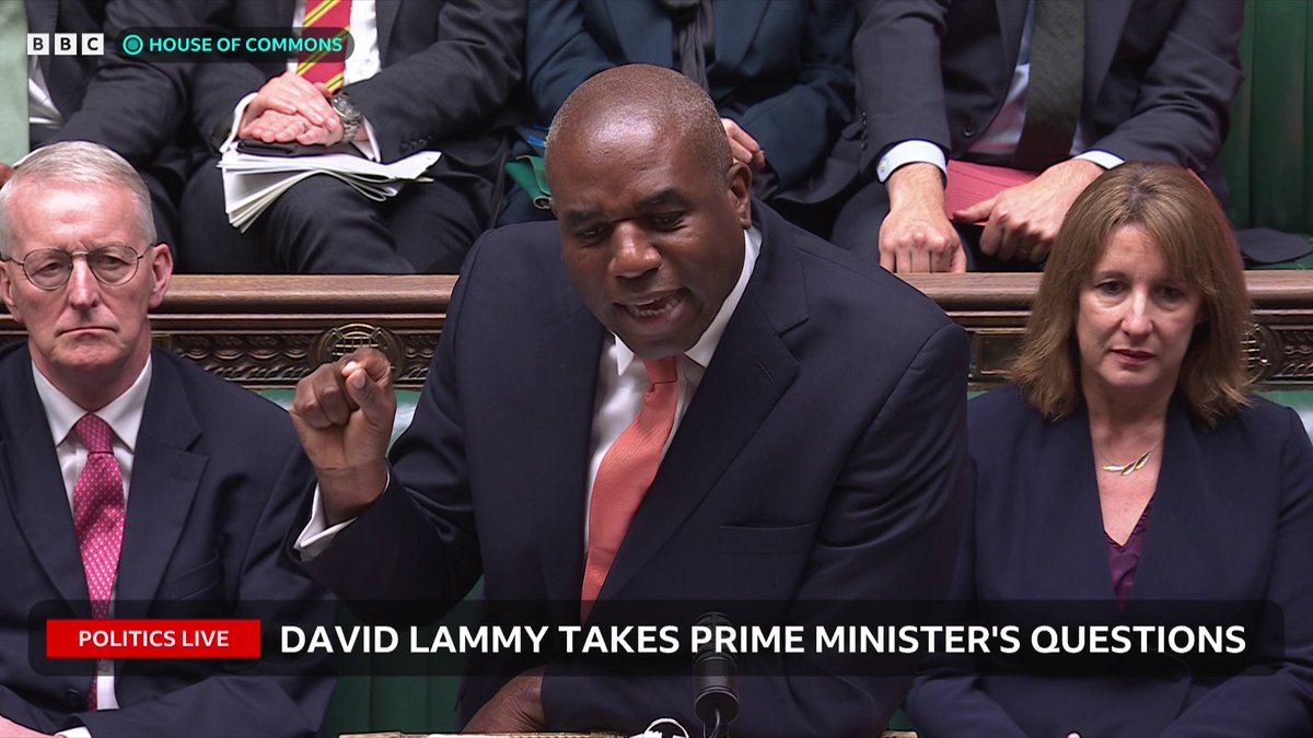 James Cleverly asks David Lammy if he will "commit to reverse his proposals to scrap trial by jury" Lammy says there's "no proposal" to scrap trial by jury and says Labour is "investing" in the courts #PMQs