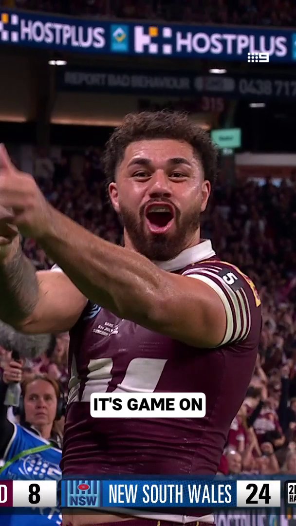 Fifita in the corner! 🙌 #NRL #Origin #StateofOrigin