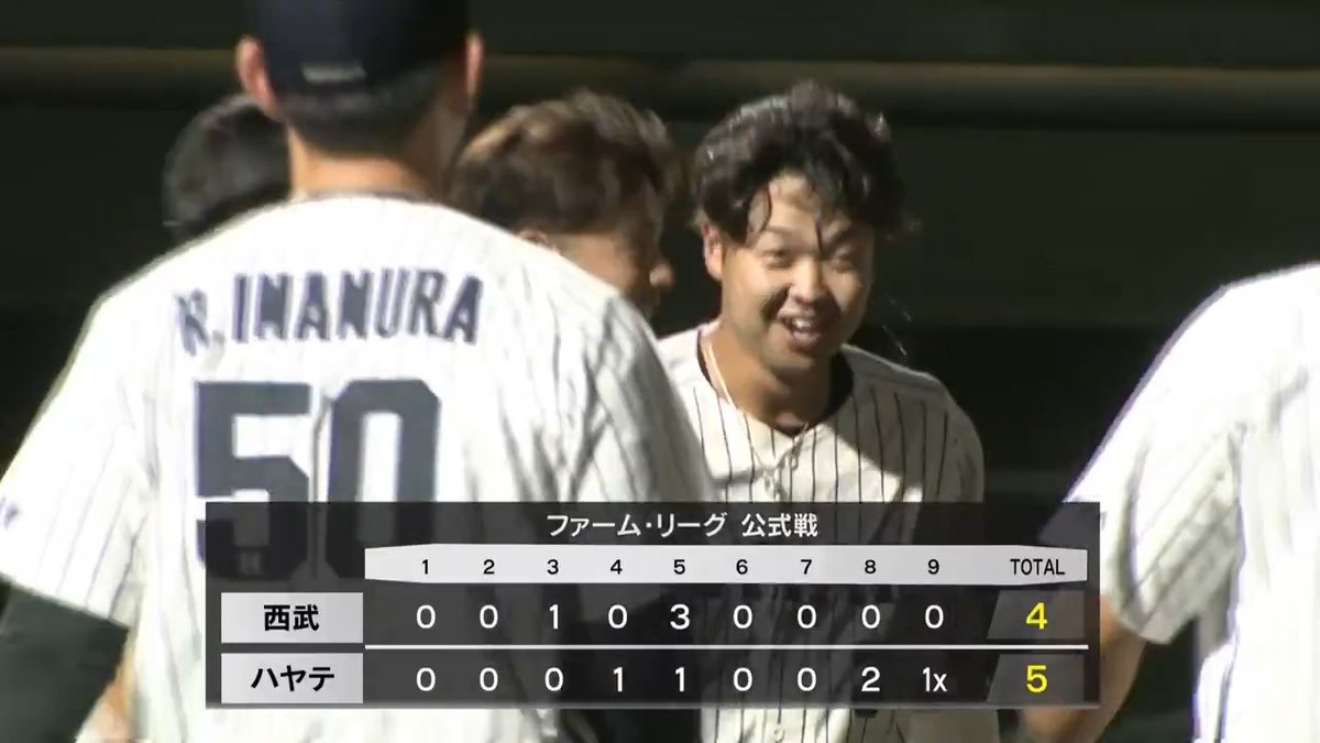 手荒い祝福 右のアンダースローには左打者 平尾柊翔 第2号サヨナラホームラン ⚾️ハヤテ×西武(ファーム) #ハヤテベンチャーズ静岡 #だったらDAZN #イージースポーツ