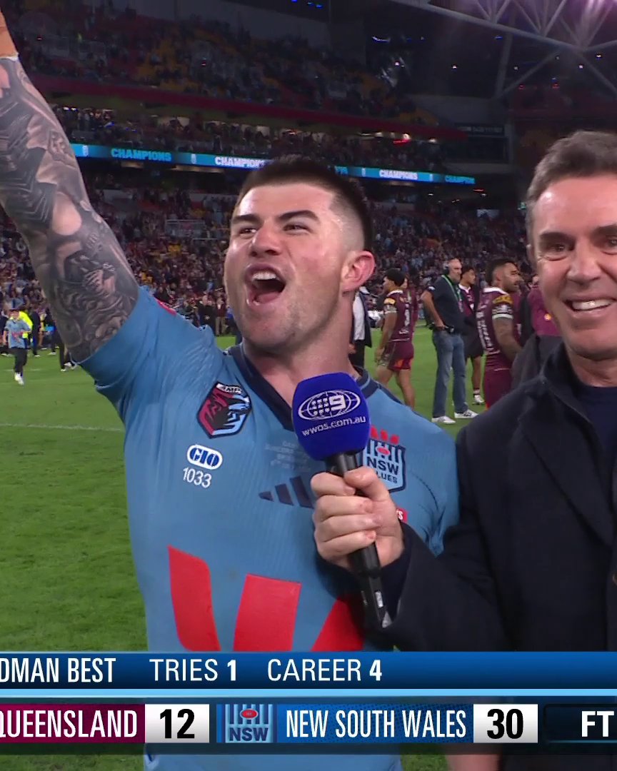 Hear from Bradman Best after Origin III! 🗣 #NRL #Origin #StateofOrigin