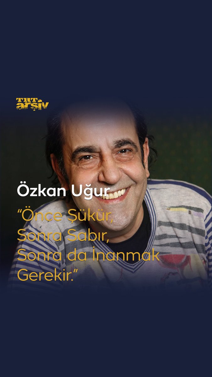 “Önce şükür, sonra sabır, sonra da inanmak gerekir.” Aramızdan ayrılışının yıl dönümünde müziğimizin efsane sesi Özkan Uğur’u anıyoruz. 🎸