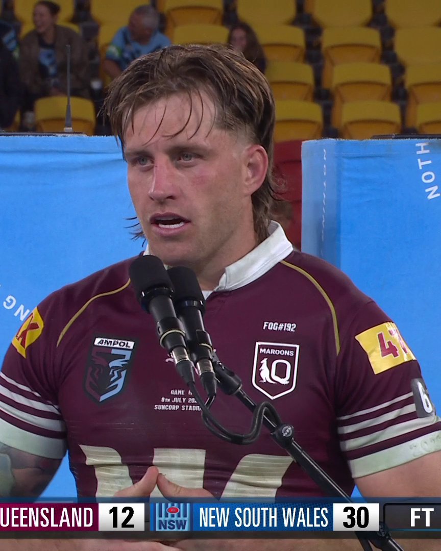 Hear from Cameron Munster after Origin III! 🗣 #NRL #Origin #StateofOrigin