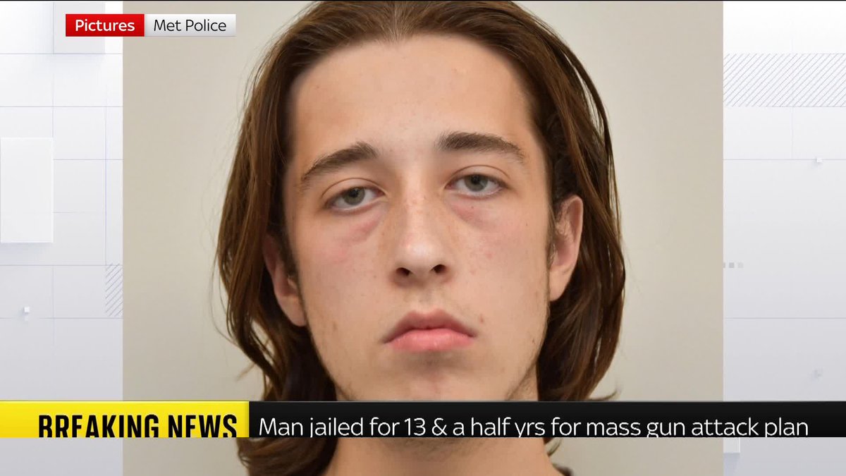 BREAKING: Neo-Nazi Alfie Coleman has been jailed for 13-and-a-half years after he plotted a mass gun attack on colleagues and customers at the Tesco store where he worked. 📺 Sky 501, Virgin 602, Freeview 233 and YouTube