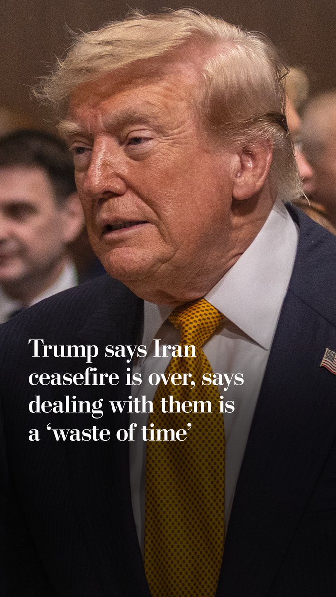 The ceasefire between Iran and the United States is over, President Trump said the morning after U.S. forces launched over 80 strikes on Iran in response to Iranian attacks on ships passing through the Strait of Hormuz.
