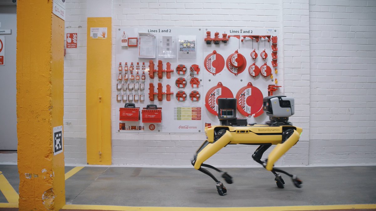 Spot has arrived at Coca-Cola Europacific Partners in East Kilbride, Scotland! CCEP GB is keeping their maintenance and reliability team a step ahead with the latest features in Spot & Orbit, including AI Visual Inspections powered by Google Gemini Robotics.