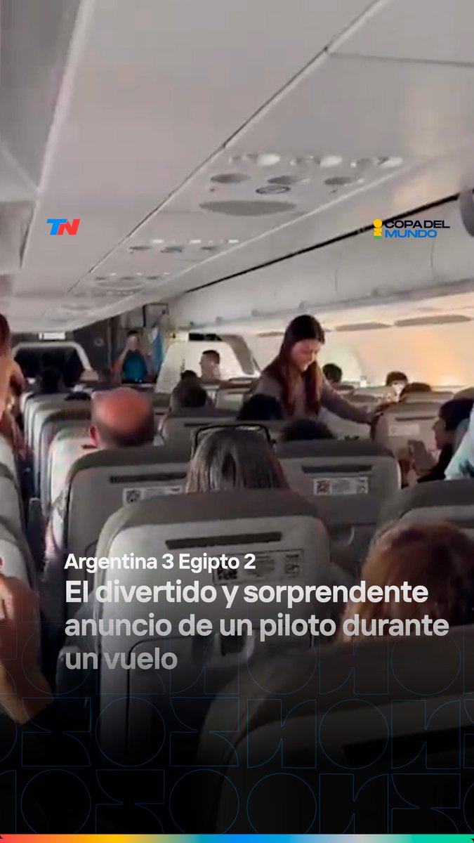 🤫UN MINUTO DE SILEEENCIOOO... 🤣El divertido anuncio de un piloto durante un vuelo tras la clasificación de Argentina