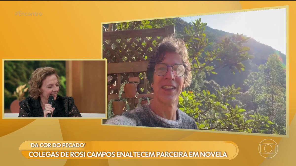 OOOLLLDDD que os filhos da Mamuska, personagem incrível da Rosi Campos em #DaCorDoPecado, mandaram um recadinho pra diva no #Encontro 🫦💌 #TVGlobo
