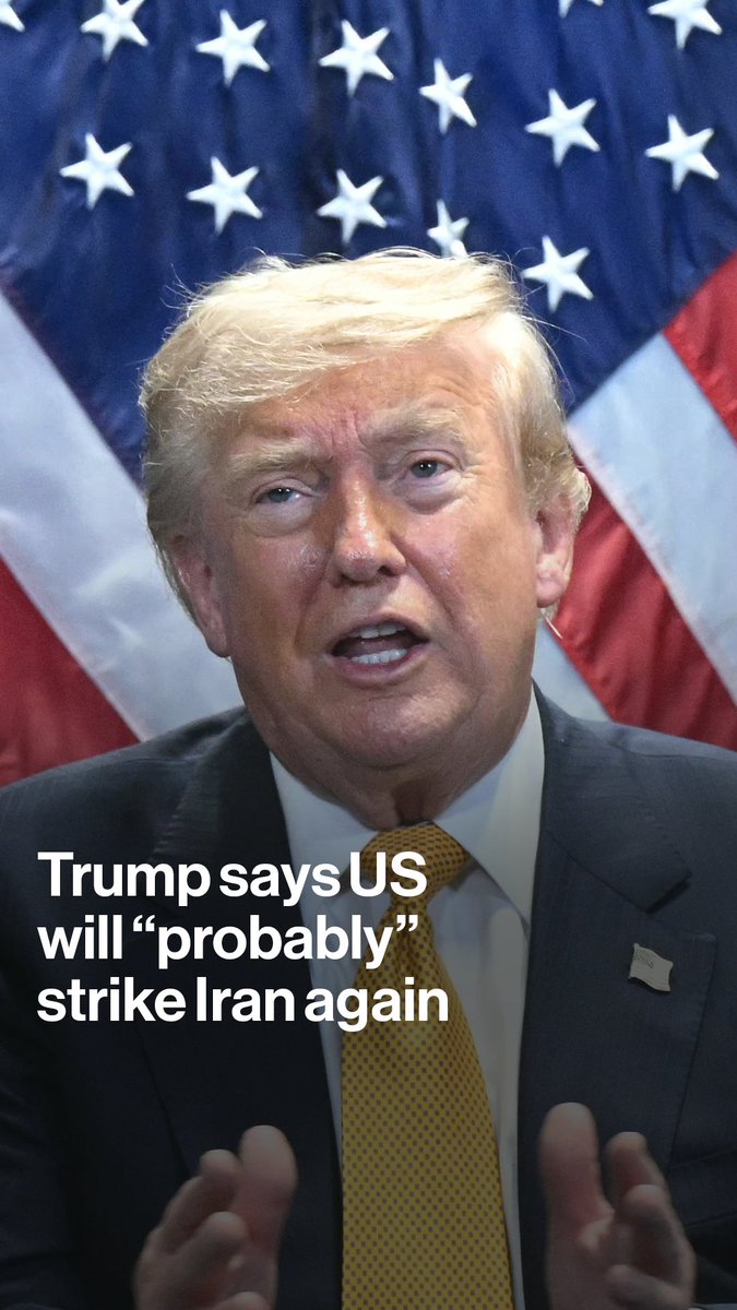 President Donald Trump says the US will "probably" launch further strikes on Iran, raising the prospect of a return to all-out war