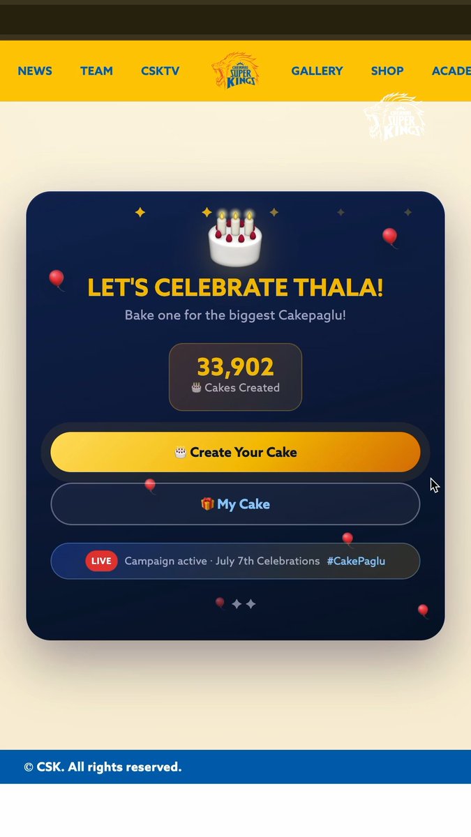 Core memory: Unlocked 🔓💛 Thala’s birthday, a special #WSTL Superfan. A memory for life 🥹 From unforgettable surprises to once-in-a-lifetime moments, #WSTL is where Superfans unlock experiences that stay forever! 💛 #WhistlePodu