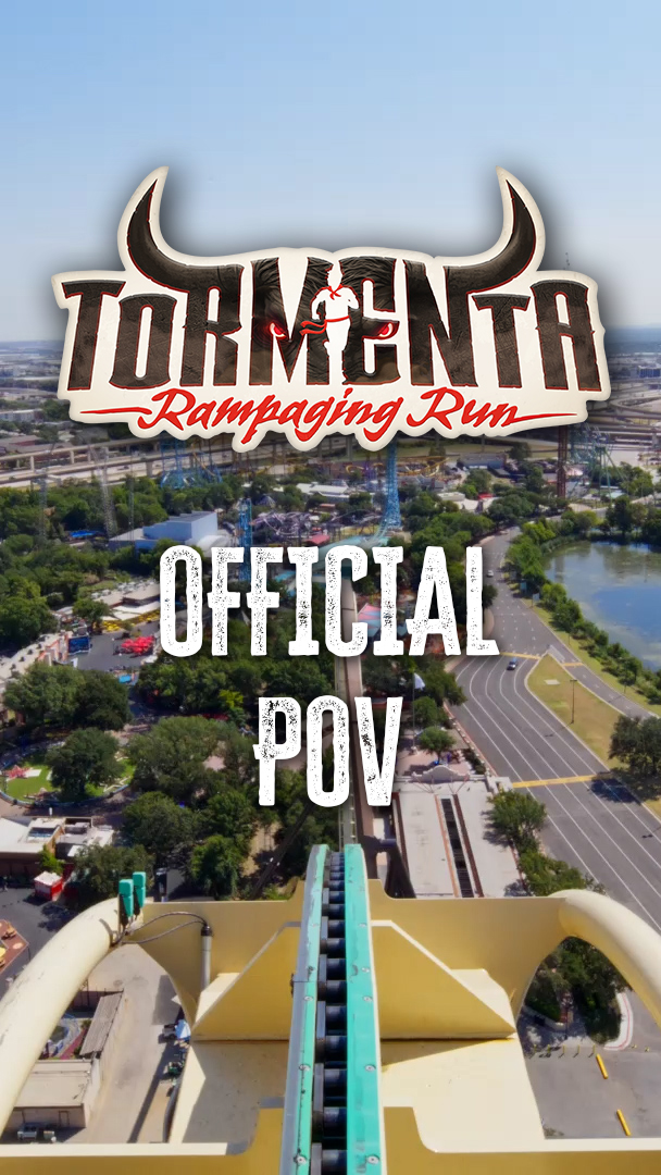 Ready to see what six world records look like from the front row? 👀🐂 The official POV of #Tormenta Rampaging Run is here. Hit play, then be here tomorrow, July 9, when we officially #DropTheGate. #SixFlagsOverTexas #rollercoaster