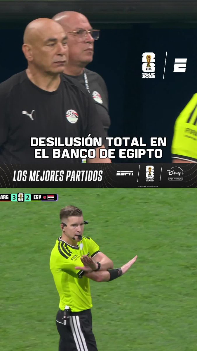 😡 La BRONCA Y DESILUSIÓN de Hossam Hassan tras la eliminación de Egipto ante Argentina en los octavos de final de la Copa del Mundo... ¡Atención a los gestos del final! ⚽ #ESPNMundial 📺 Mirá los mejores partidos de la #FIFAWorldCup por ESPN, en el Plan Premium de #DisneyPlus