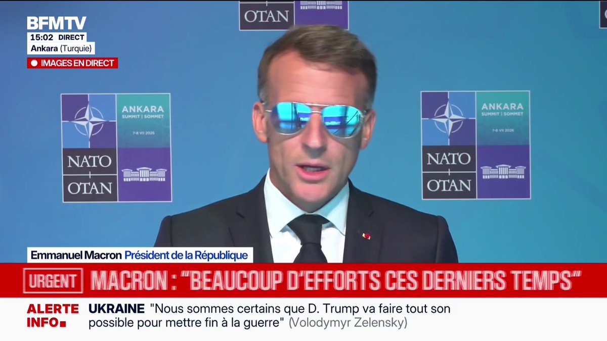 "Je ne suis pas un commentateur de la vie politique française", répond Emmanuel Macron, interrogé sur la candidature de Marine Le Pen
