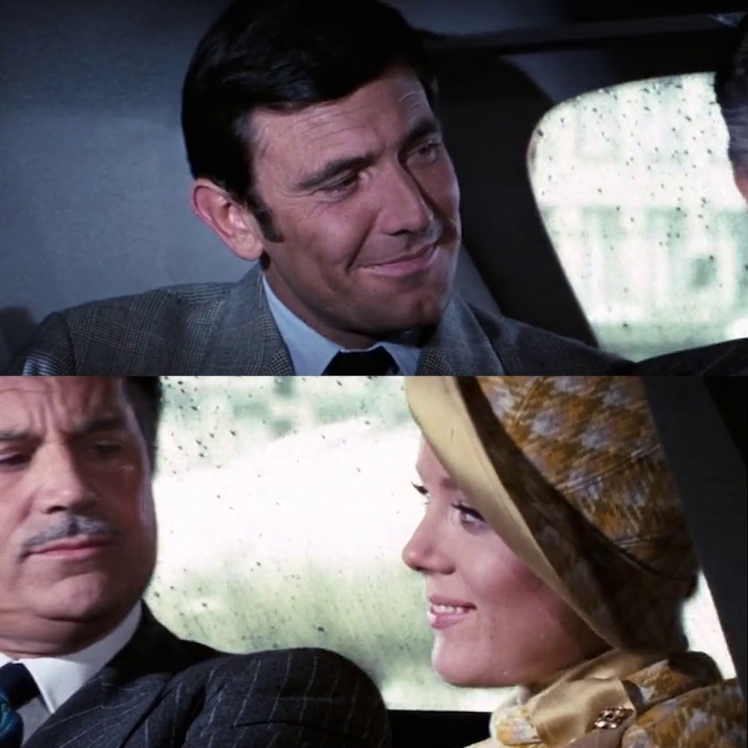 A summer of love. George Lazenby (James Bond) and Diana Rigg (Tracy di Vicenzo) star in ON HER MAJESTYโS SECRET SERVICE.