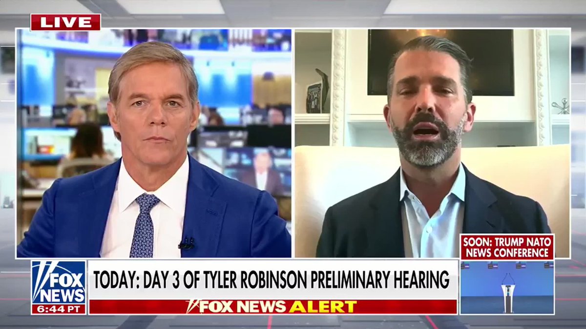 JUST IN: Donald Trump Jr. speaks out on how he's honoring Charlie Kirk's legacy and supporting Erika and the rest of the family by showing up to this week's hearings for the man accused of assassinating Charlie Kirk. “It was just important to be there. It's a legacy that really needs to be preserved. The impact that Charlie had on so many Americans, on so many youth, is, you know, frankly, generational.” | America's Newsroom BILL HEMMER