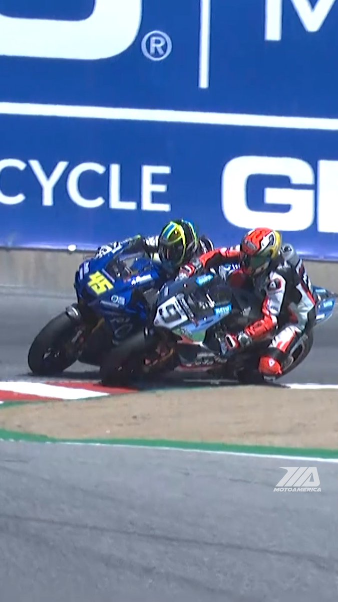 One of the most unforgettable battles at Laguna Seca. 🤯 Back in 2022, Danilo Petrucci and Cameron Petersen went bar-to-bar for the podium at Laguna Seca, making contact through the Corkscrew before drag-racing to the finish. One battle we'll never forget. #superbike #motorcycle #motorsports #racing