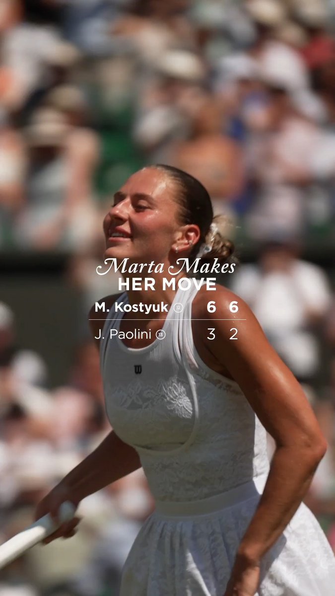 We'll never tire of seeing Marta Kostyuk's winning twirl 🧑‍🩰 #Wimbledon