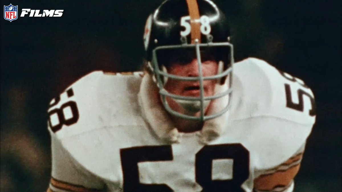 The greatest @Steelers enforcer ever 👊 Happy birthday to "Dracula in Cleats" aka Jack Lambert!