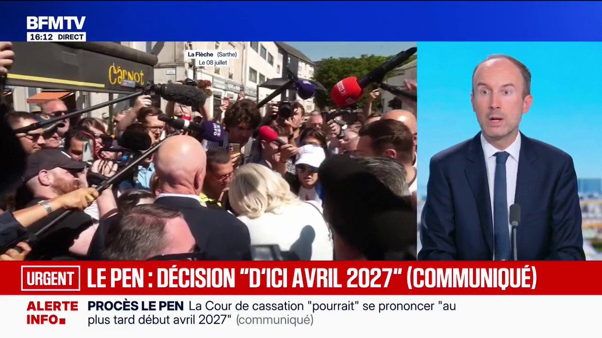 🔴🇫🇷 FLASH - Le Cour de Cassation se prononcera au plus tard en avril 2027 sur le cas de Marine Le Pen. Cela risque d'être tendu pour la présidentielle. Bonne stratégie ou pas selon vous ?