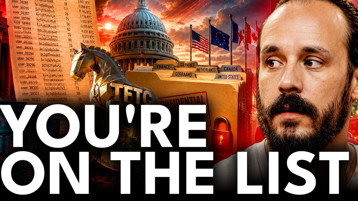 TFTC 768 w/ FRANCIS ⚜️ BULLBITCOIN.COM: "They're building a list of every Bitcoiner. In France a million records leak every month and when this database leaks, people will be murdered." We discuss: ⚡ Sold to kidnappers ⚡ One taken every 2 days ⚡ Coming to the US next
