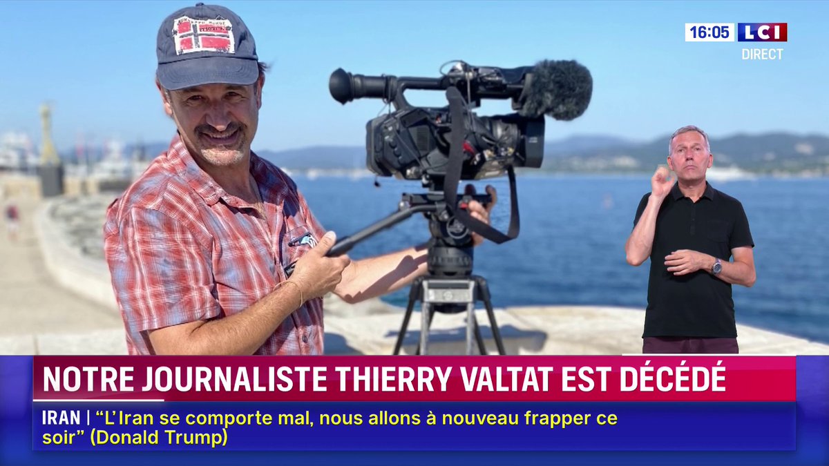 ⚫️ Notre journaliste Thierry Valtat est décédé Grand reporter, il avait rejoint le Groupe TF1 il y a 22 ans. Toutes les rédactions de TF1 et LCI présentent leurs condoléances à sa famille et à ses proches