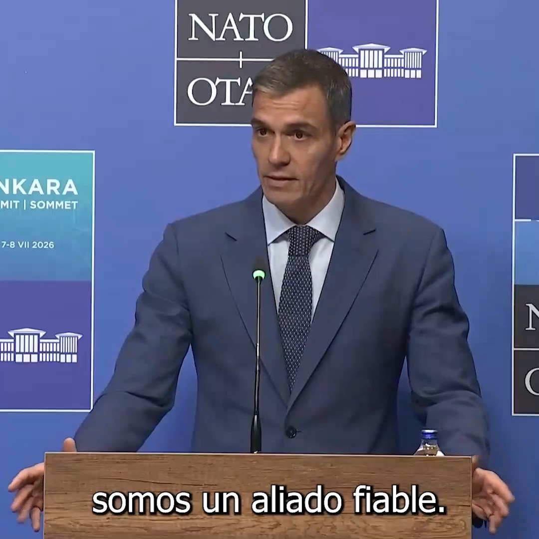 A pesar de la distancia geográfica, España está siempre con sus aliados. Somos un país pacífico y pacifista. Y un aliado fiable. El objetivo último de todas nuestras acciones debe ser acabar con todas las guerras.