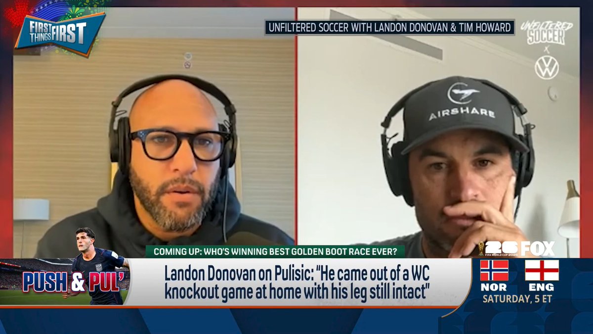 Tim Howard on Pulisic: “What I would say about him is, when someone tells you or shows you who they are, you believe them. So I think he’s a nice footballer.” nick wright reacts: "That speaks for itself. The old guard does not appear to be super fond of Christian Pulisic."
