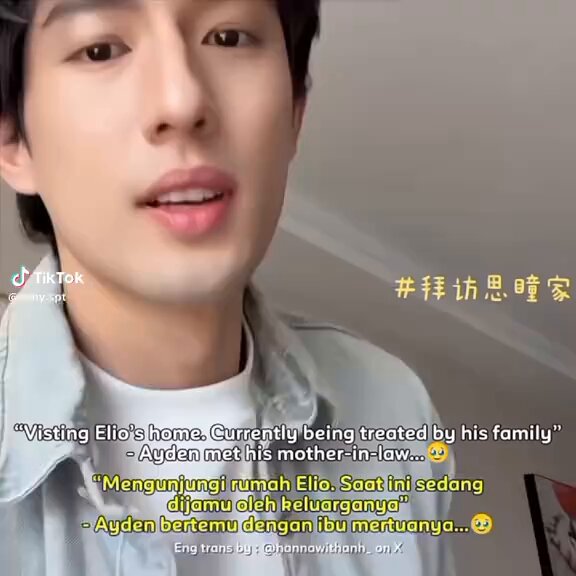 Mama lyu sedang menjamu menantu Singaporenya sksjjsj Setiap ngeliat mrk bareng berasa bgt w jomblonya krn se-sweet itu mrk kesatu sm lain🥹 apalagi pas ayden blg "gpp aku akn membagi keberuntunganku dgnmu" anjir dmn w nemu laki mcm dia buat w sndri😭 #aydensng‌ #lyusitong #aylio