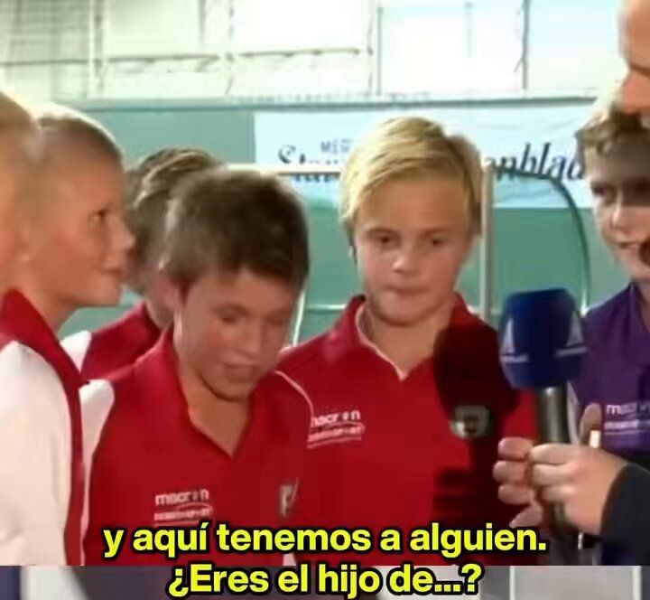 Haaland diciendo que aunque no aprendió a meter goles de su padre, él se llevará el crédito por todo 😭😭