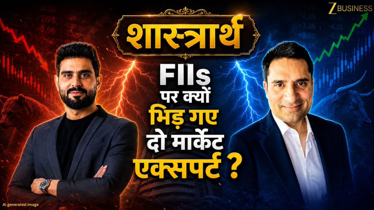 FIIs पर क्यों भिड़ गए दो मार्केट एक्सपर्ट ? #FIIs #StockMarket #ShareMarket #Nifty #Sensex #MarketDebate #Investing Feroze Azeez 🇮🇳 Anurag Singh Deepak Dobhal