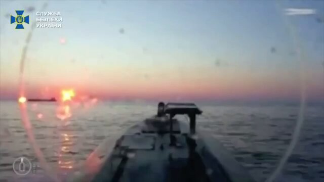 This is how Ukrainian drones hunt russian tankers. In total, over the past 72 hours, Ukrainian forces struck 21 russian vessels.