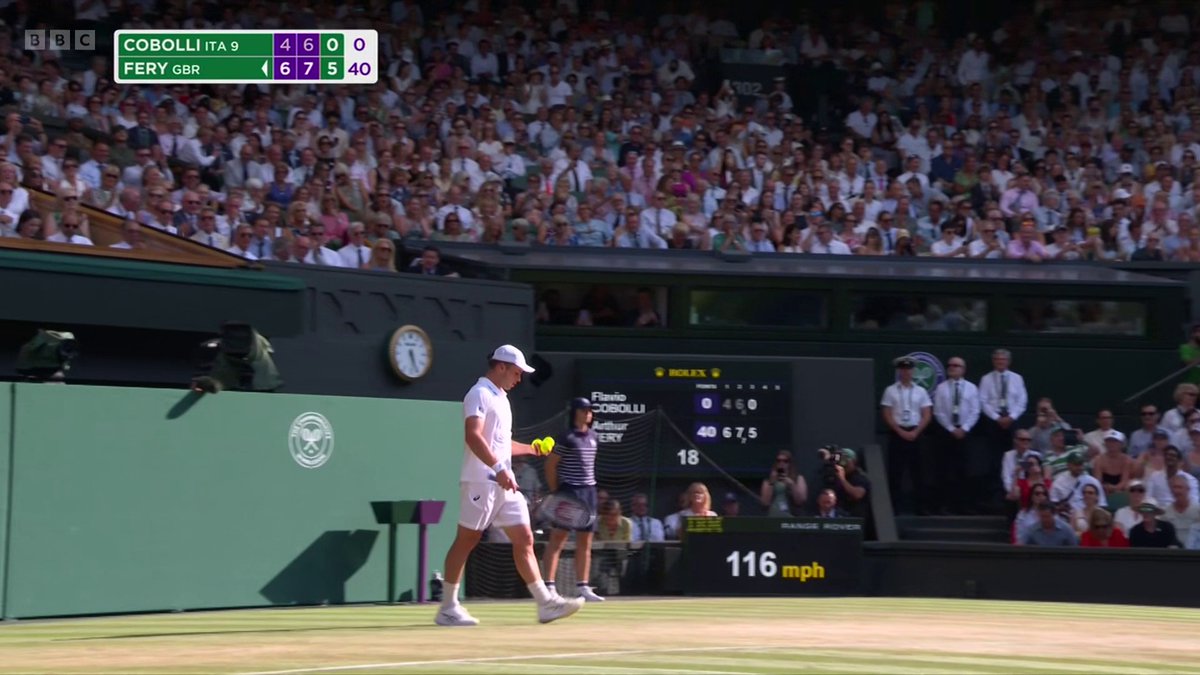 HE’S ONLY GONE AND DONE IT🤯🤯 Arthur Fery, the British wildcard, is into the semi-finals of Wimbledon!