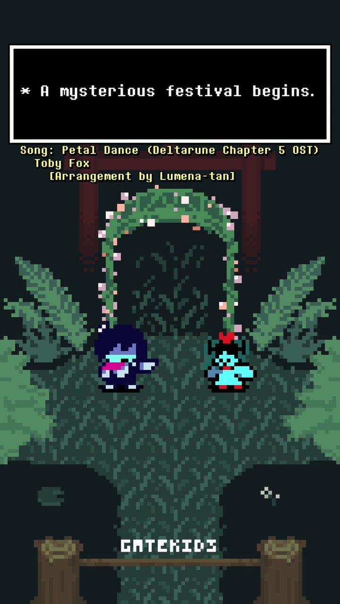 Aqua is the best flower. Deltarune fun.