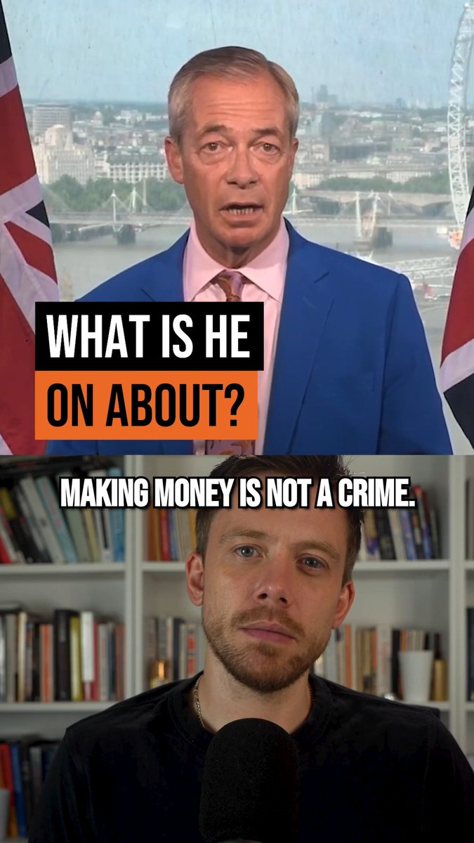 Getting bankrolled by a That-based crypto billionaire. Doing Cameos for the biggest losers in Britain. That's what Nigel Farage thinks qualifies as "business experience".