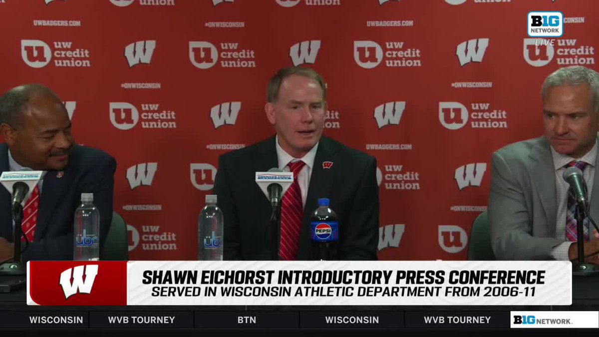 "I'm so fired up to be back home." 🗣️ Shawn Eichorst, a Lone Rock, Wisconsin, native on being named Wisconsin Badgers AD