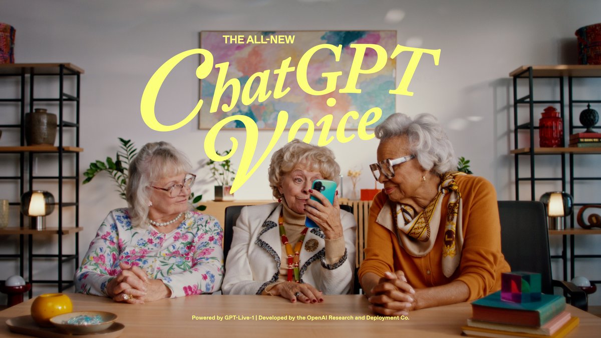Introducing GPT-Live, a new generation of voice models for natural human-AI interaction. Rolling out in ChatGPT starting today. You’ll want to turn the sound on for this one.