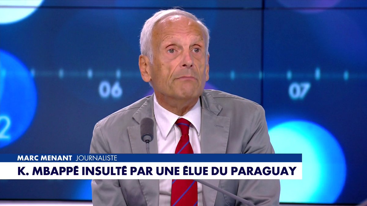 Alors que Kylian Mbappé a été visé par des propos racistes de la part d'une sénatrice paraguayenne, Marc Menant revient sur le mot de soutien d'Emmanuel Macron : «Ça me paraît un peu faible, alors que le capitaine de l'équipe de France a été humilié», dans #Facealinfo