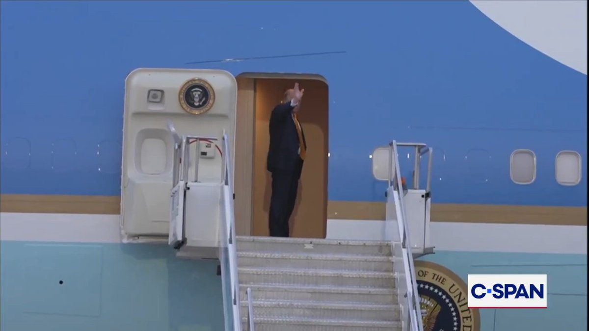 President Trump departs Turkey after NATO Summit.