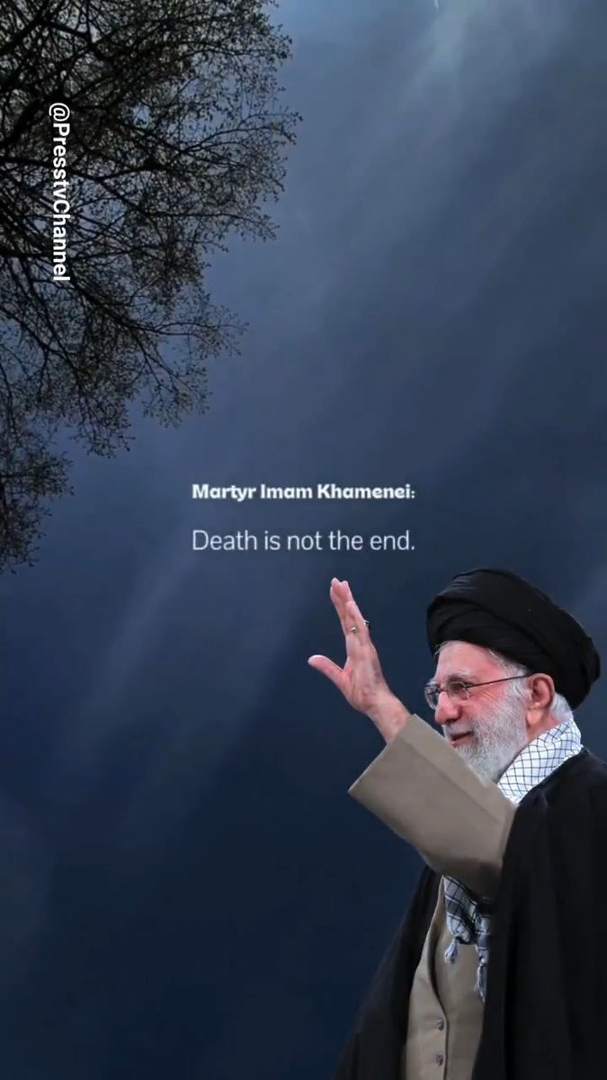 'Death is not the end'. - Ayatollah Seyyed Ali Khamenei Follow