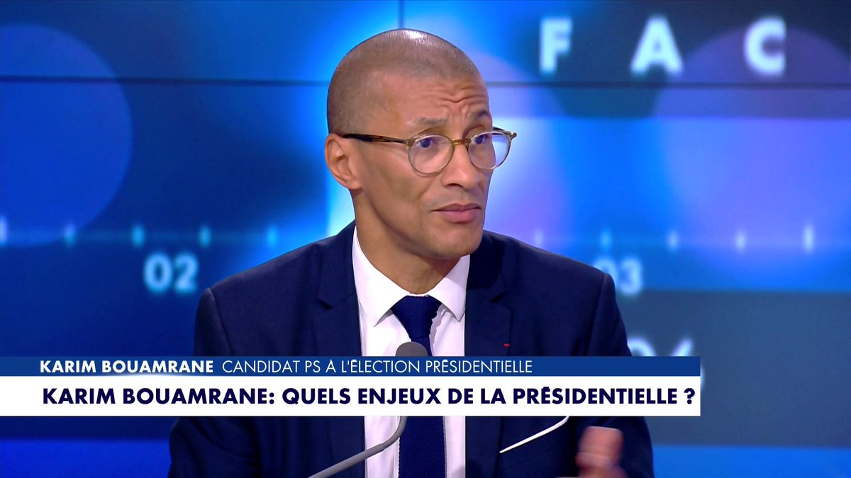«Jean-Luc Mélenchon n'est pas de gauche, c'est une idéologie stalinienne très brutale qui prend comme bouc émissaire la communauté juive», dénonce Karim Bouamrane, candidat PS à l'élection présidentielle, dans #Facealinfo