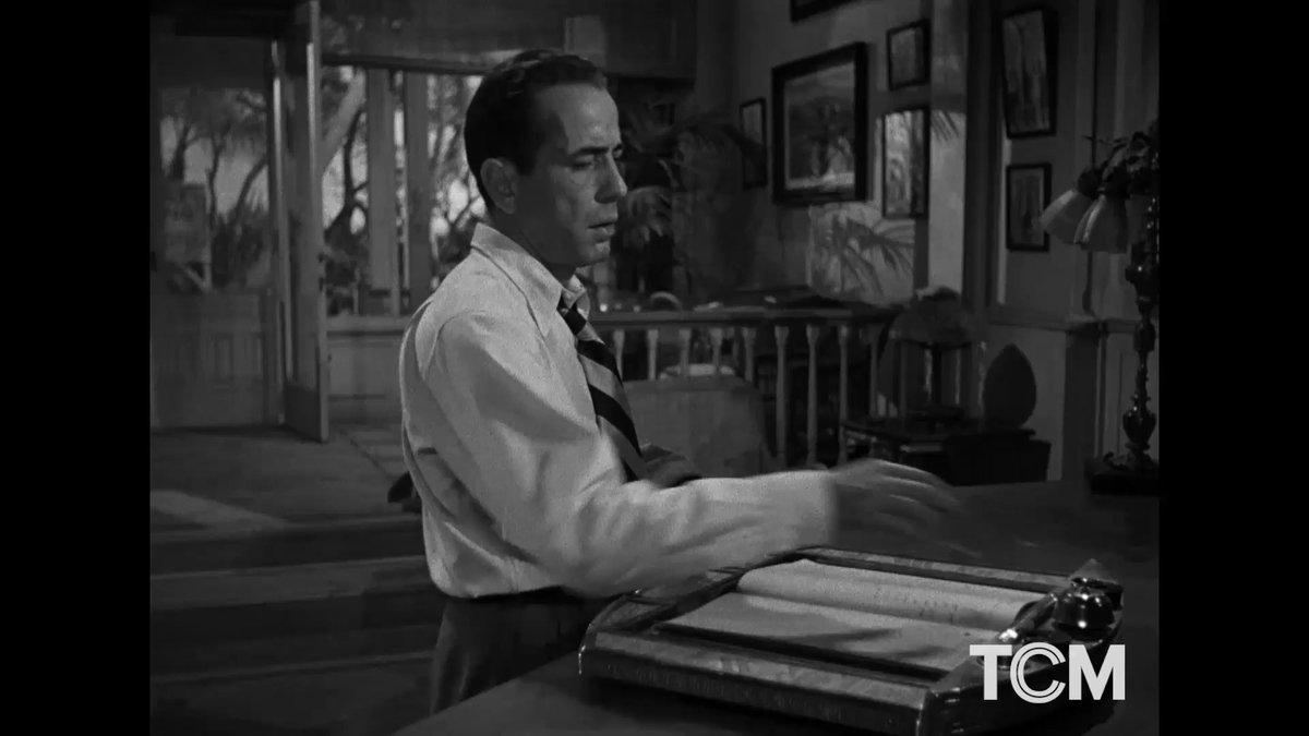To channel the story's atmosphere in KEY LARGO ('48), director John Huston traveled to Key West with Richard Brooks to write the script. Much like the film's setting, the two were the sole residents of a local hotel – which they had to convince to open during the off-season.