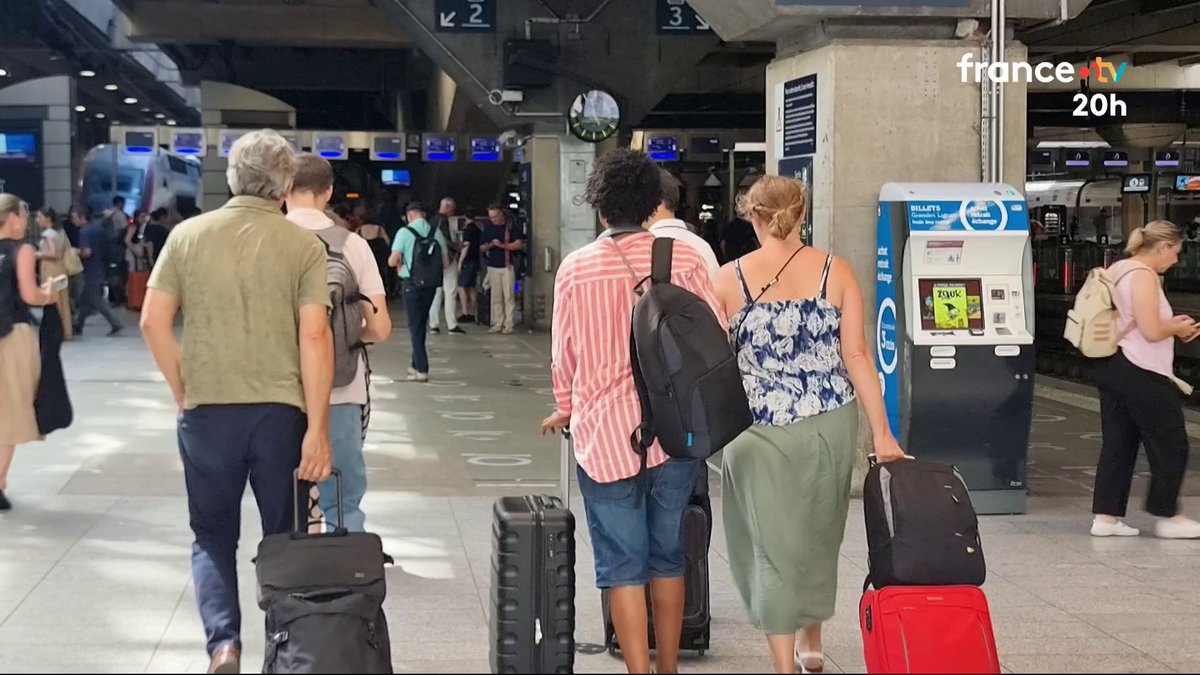 ❌🚅 La chaleur impacte à nouveau le trafic ferroviaire. La SNCF annonce l’annulation de nombreux trains aujourd’hui et demain : un quart des Intercités et plusieurs TGV. #JT20h