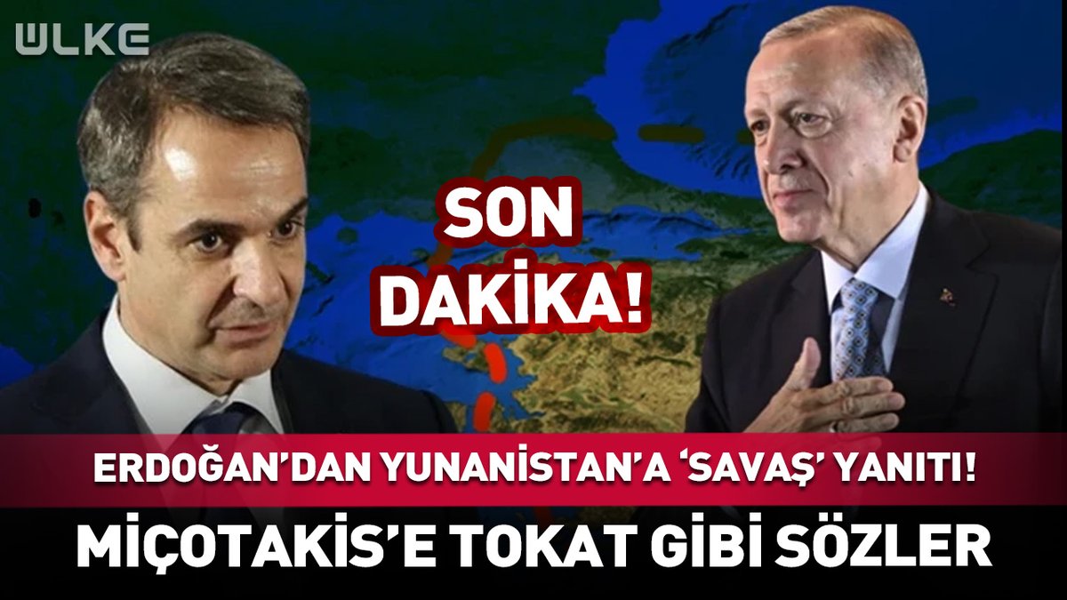 Cumhurbaşkanı Erdoğan'dan Miçotakis'e 'savaş' yanıtı! #sondakika
