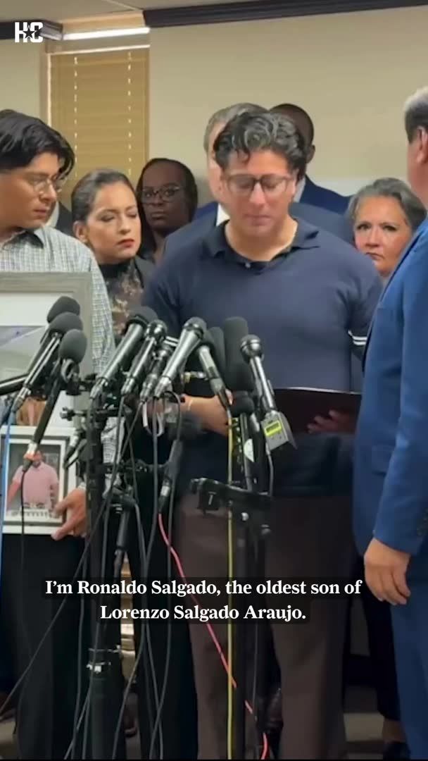 The son of a Mexican immigrant killed Tuesday by federal immigration agents in East Houston learned his father had been shot when he found a video on social media of his dad crying out in pain on the sidewalk.
