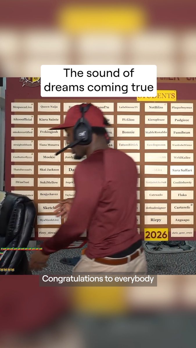 🔊 VOLUME WARNING 🔊 @kaicenat announced the Streamer University Class of 2026 and these streamers are freaking out!