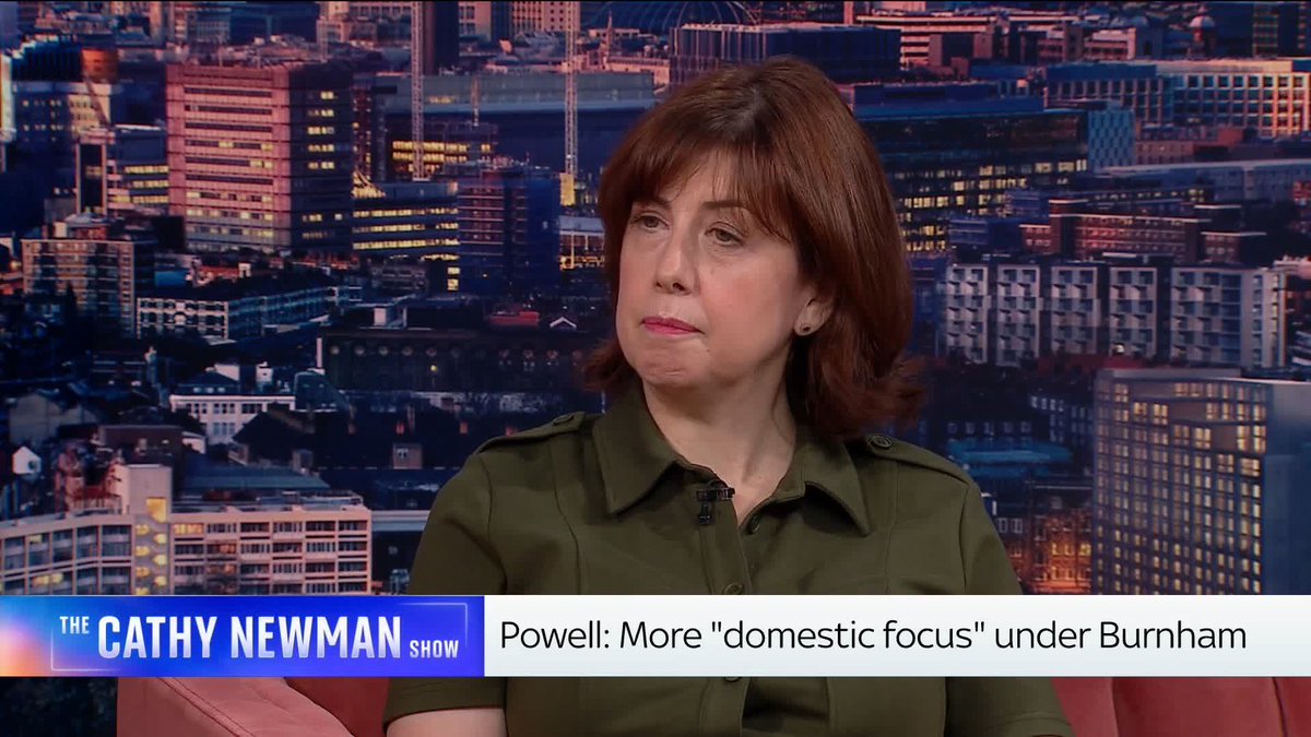 "You can't correct all this sort of unfairness in any one budget or overnight." Labour deputy leader Lucy Powell is pressed by Cathy Newman on whether Andy Burnham would want to tackle injustices in council tax. 📺 Sky 501, Virgin 602