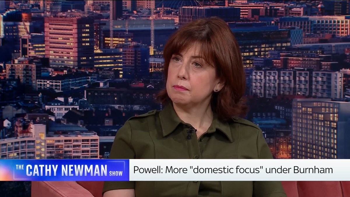 Deputy leader of the Labour Party Lucy Powell confirms to Cathy Newman Labour is expecting to stand in any potential second Clacton by-election, depending on the findings of the investigation into Nigel Farage's finances. 📺 Sky 501, Virgin 602