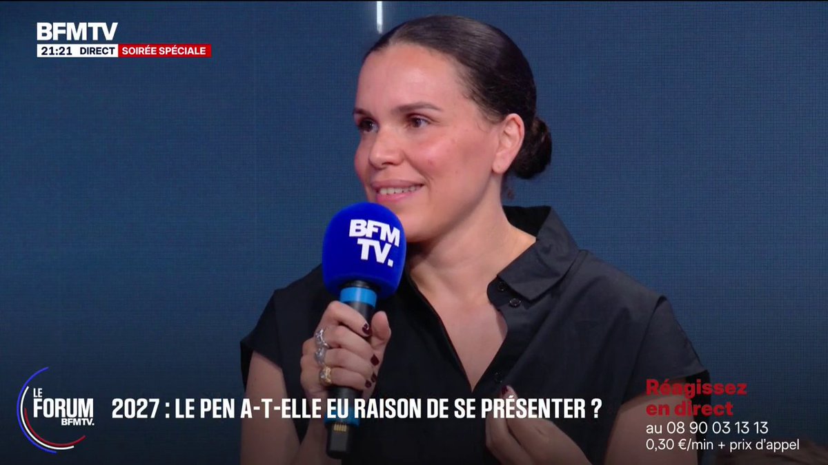 Candidature de Marine Le Pen: "J'espère que les Français vont se réveiller et se dire que l'histoire de ce parti repose sur des valeurs plus que sombres", déclare Linda, cheffe d'entreprise #ForumBFMTV