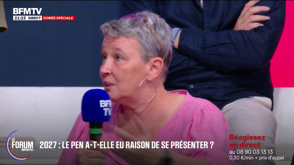 "Toute personne qui est condamnée ne doit pas pouvoir se présenter à une élection", affirme Corinne, secrétaire médicale en formation #ForumBFMTV